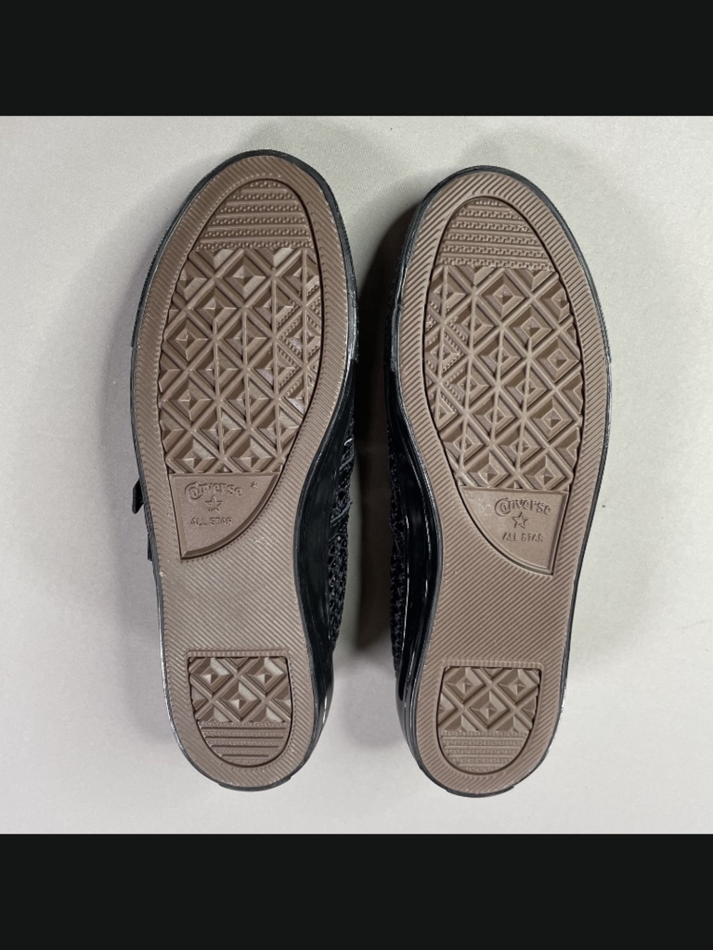 NEW Converse Shoes Womens 9 black woven dainty Mary Jane coquette street wear - Picture 10 of 11